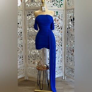 Elegant Blue Women's Dress